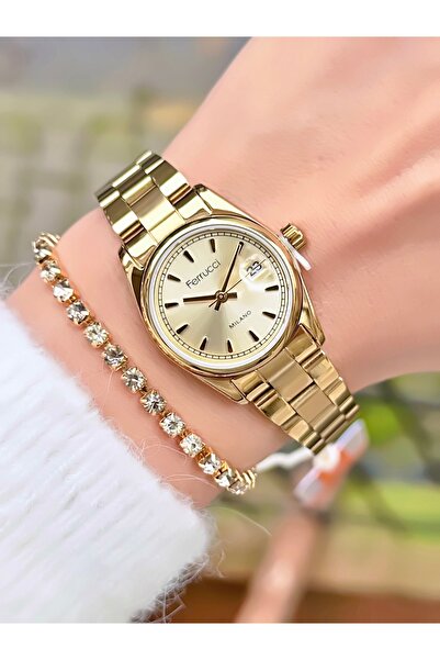 Ferrucci Women's Wristwatch New Model Steel Band Waterproof Minimal Case 2 Ye...