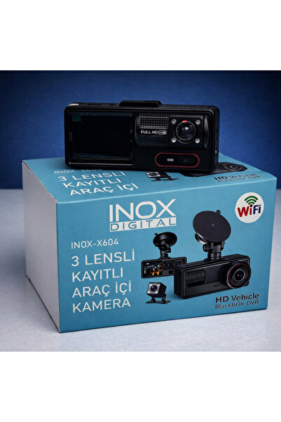 inox 3 Lens kayıtlı araç içi kamera