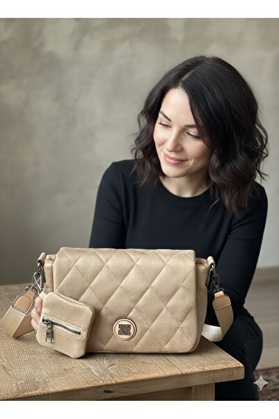 LastStep Quilted Shoulder Bag with Wallet Accessories