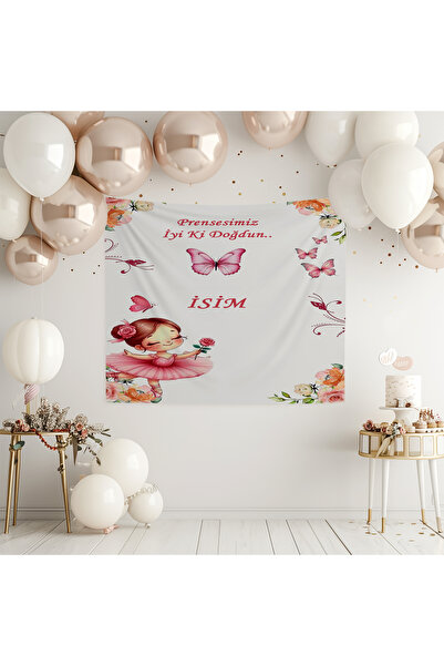 Şen Dekorasyon Banner za rođendan princeze
