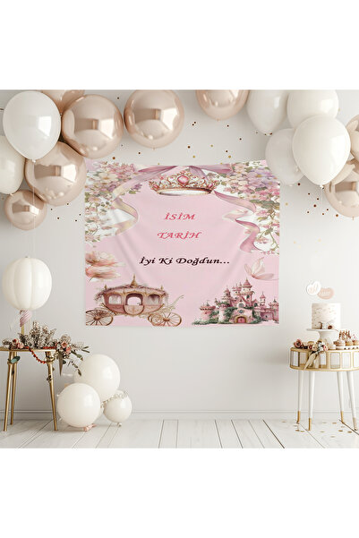 Şen Dekorasyon Castle Birthday Banner