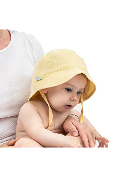 Zuppers Organic Cotton Muslin Baby Hat - Lemon