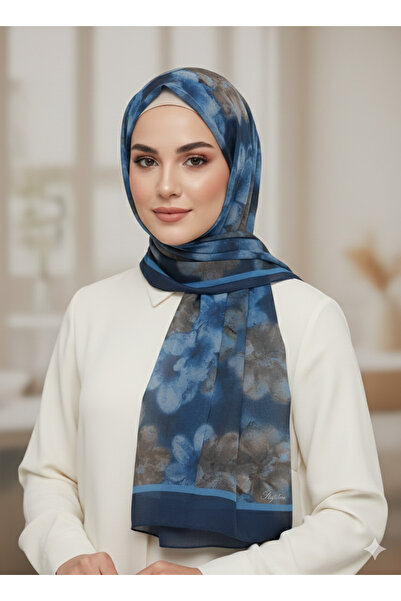 REMOMODA Patterned Floral Model Shawl Italian Cotton Soft Shawl High Quality