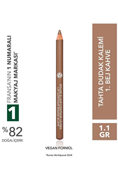 Yves Rocher Tahta Dudak Kalemi Kremsi Dokulu Saten Bitiş Uzun Süre Kalıcı 1.1 g