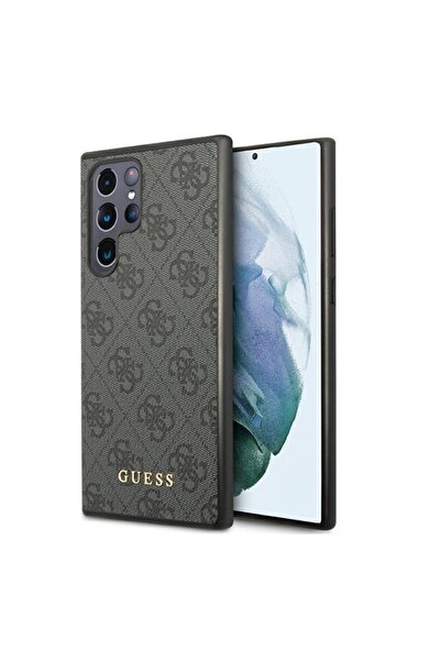 Guess Galaxy S23 Ultra Case, 4G Metal Logo, Gray