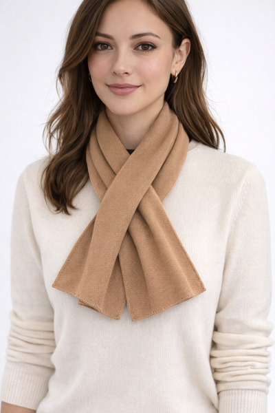 Sebir Moda Cross-Tied Knitwear Acrylic Scarf