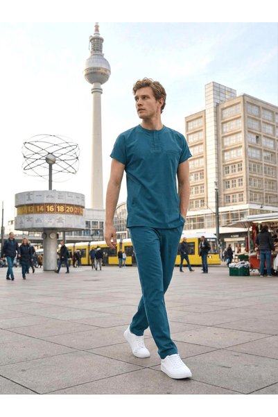 Dr. Mitra Erkek Berlin Model Likralı Cerrahi Hemşire Doktor Takım