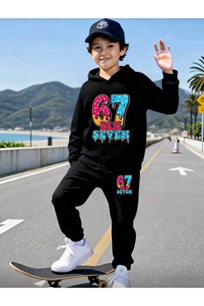 stil x Six Seven Printed Boys' Tracksuit, 67 Designs