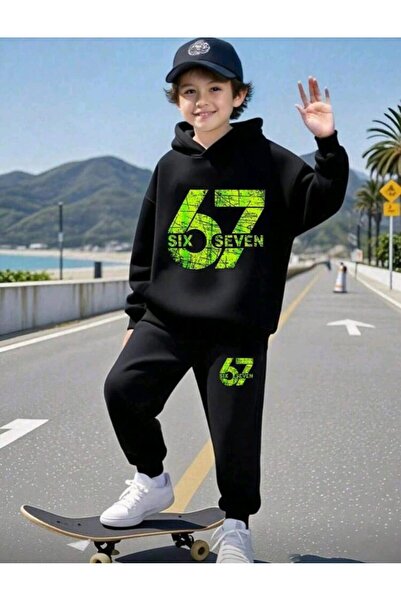 stil x Six Seven Printed Boys' Tracksuit, 67 Designs