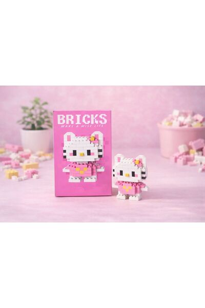 MODEL HEDİYELİK Bricks Hello Kitty 3D Yapboz Puzzle