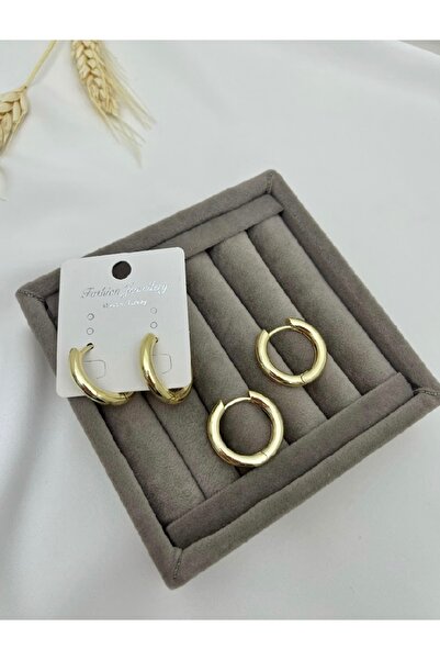 Mia Çelik gold halka küpe