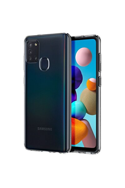 Spigen Carcasă cu cristale lichide pentru Galaxy A21s - Transparentă
