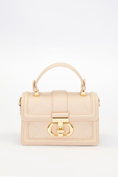 Levidor 930423 Women's Diamond Pattern Detail Hand & Shoulder Bag