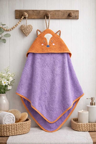 krm kerem bebe منشفة حمام للأطفال والرضع مقاس 75*75 سم، مصنوعة من القطن 100%،...