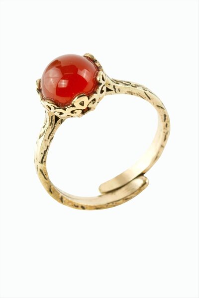 TakÇalıştır خاتم أصلي من الحجر الطبيعي المستدير