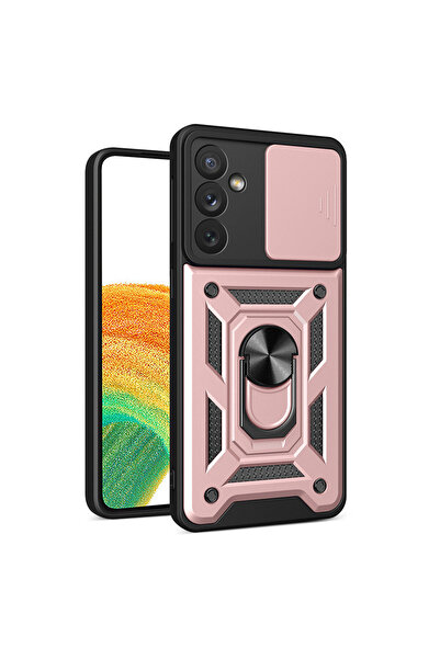 OEM Hybrid Armor CamShield Case for Samsung A14 5G Pink