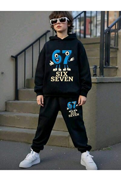 stil x Six Seven Printed Boys' Tracksuit, 67 Designs