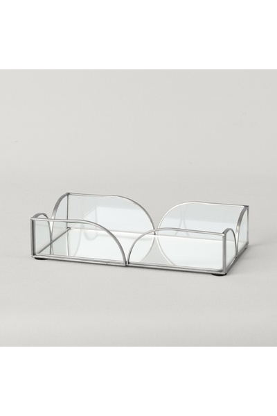 Linens Romilly 20x11 cm Tepsi Silver