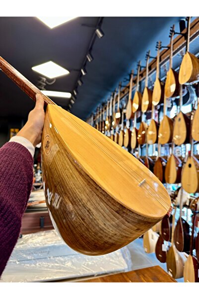 PENA MÜZİK Kısa Sap Yarı Profesyonel Ceviz Bağlama 40 Tekne Jak Girişli