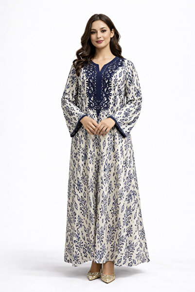 THOGUE Elegant oriental patterned jalabiya