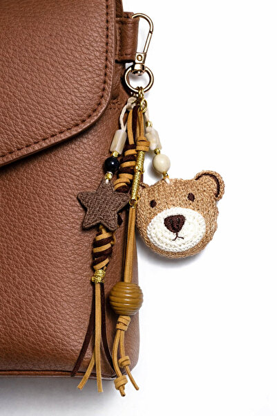 She Sells Valentine's Day Love Charm |   Handmade Wool Knitted Teddy Bear Bag...