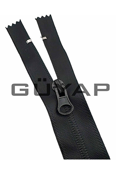 GÜYAP YAPI TEKSTİL Siyah NAYLON Ters Diş Su Geçirmez Cep Fermuarı 22 Cm 50 adet