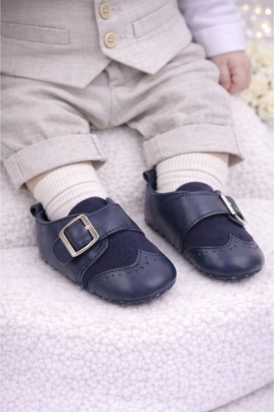 HANNA Pantofi eleganti bleumarine cu catarama