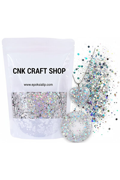 epoksi kalıp cank Holografik Gümüş Chunky Glitter Epoksi Mum Kokulutaş Reçine...