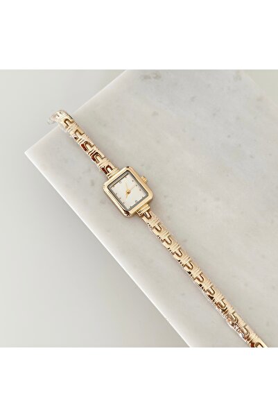Vesce Atelier Elara Gold Watch White