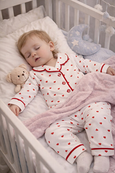 Melisa Ticaret Baby Girl Pajama Set 2-Pack Cotton Suitable for All Four Seasons