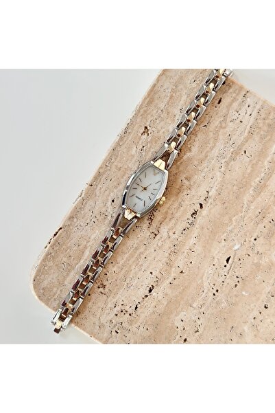 Vesce Atelier Vespera Gold Silver Watch White