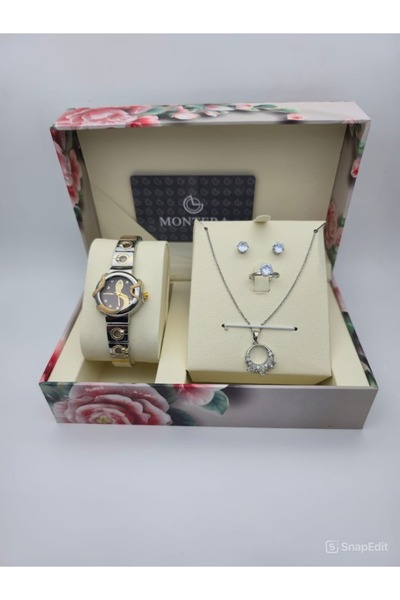 HNOF An elegant and luxurious women's gift set consisting of a wristwatch and...