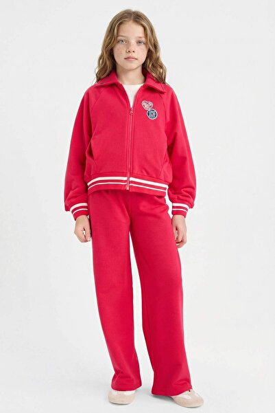 DeFacto Girl's 2-Piece Set Zippered Sweatshirt Sweatpants G8040A826Sp