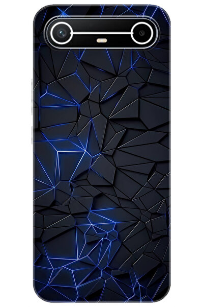 Ceppare Tecno Spark Slim 5G (KM9) Uyumlu Kılıf Desen Baskılı Silikon Prizmati...