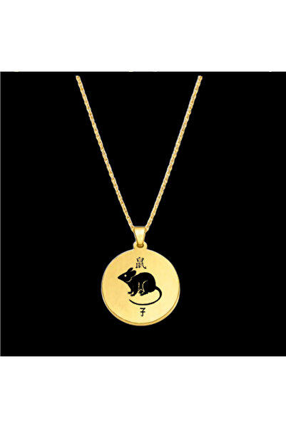 FARE ÇELİK KOLYE (3 cm Çap)
