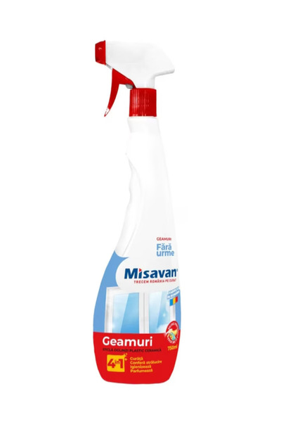 Misavan Solutie pentru curatarea geamurilor, 4 in 1, 0.75 L