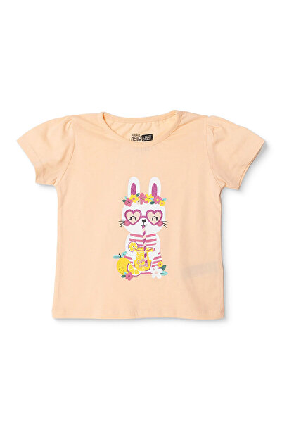 ebebek Hello Baby HelloBaby HelloBaby Kız Bebek Tshirt Hayvan Baskılı Bisikle...