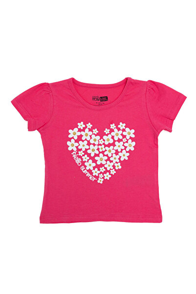 ebebek Hello Baby HelloBaby HelloBaby Kız Bebek Tshirt Kalp Baskılı Bisiklet ...