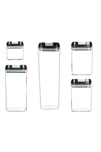 OEM Set of 5 airtight boxes, food storage - pasta, cereals and ingredients, k...