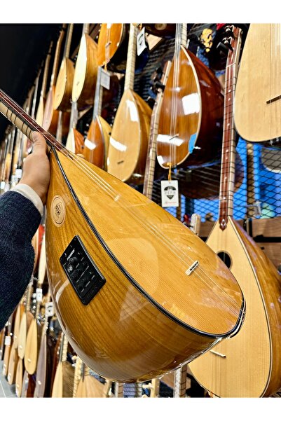 PENA MÜZİK Uzun Sap Tam Profesyonel Ekolayzerli Dut Bağlama 42 Tekne Jak Girişli