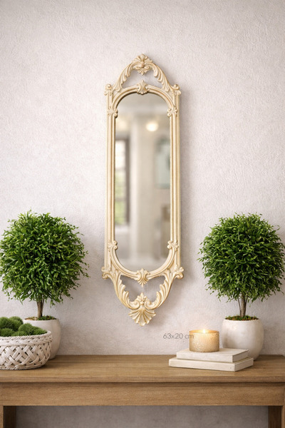 Hanlar Home Şık Dekoratif Kısa Ayna 63 x 20