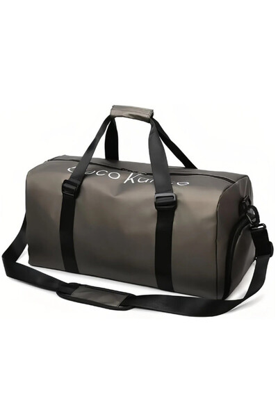 Generic Gym Bag with Shoe Compartment, Travel Duffle Bag with Wet Pocket(Cham...