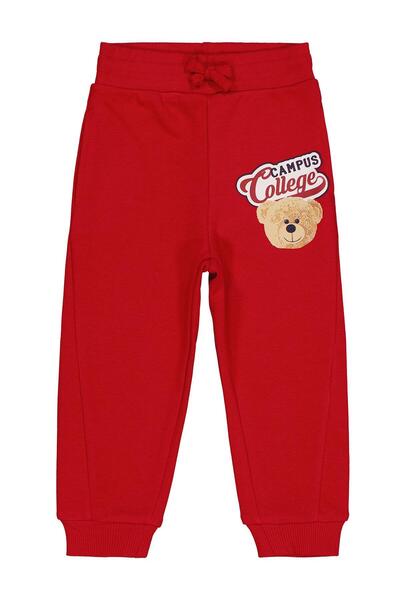 Civil Boys Campus College Printed 2-5 Years Old Sweatpants - Red 2-3 Years Old