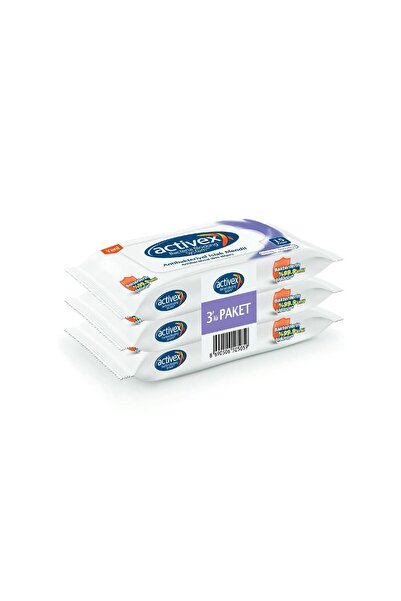 Activex Islak Havlu Hassas 3'lü Cep Boy 45 Yaprak - Standart Standart