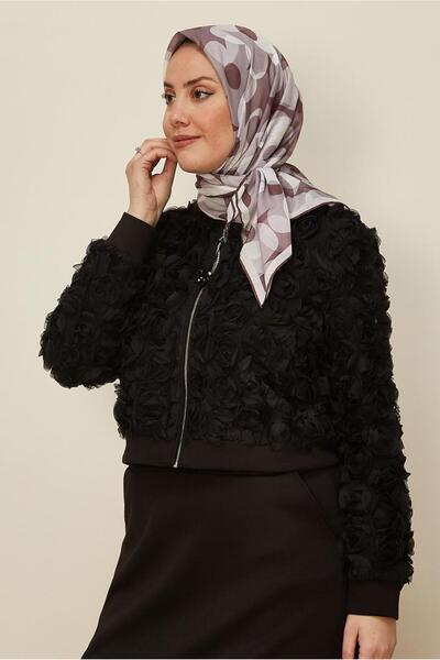Alvina Flower Patterned Scarf 8563