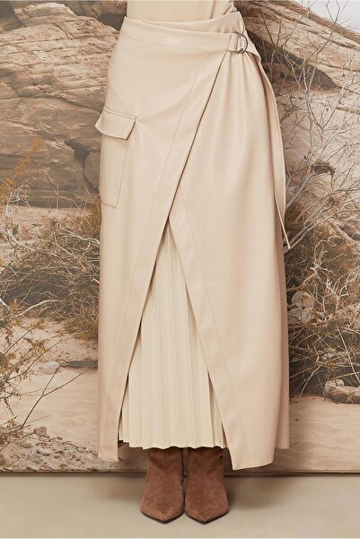 Alvina Artificial Leather Skirt 60709