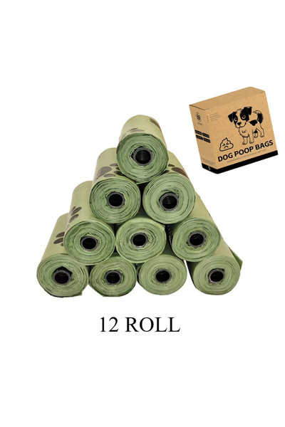 Choice 12 لفة، 36 لفة من أكياس فضلات الحيوانات الأليفة (540 كيسًا)، أكياس إعا...