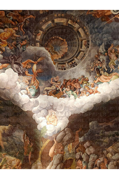 Arterior Wallpaper Devler Odası Giulio Romano poster duvar kağıdı