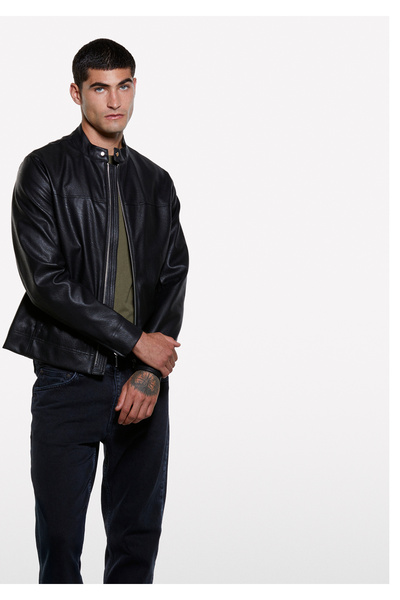 Sisley Pantaloni din denim pentru bărbați, din amestec de bumbac, antracit, s...