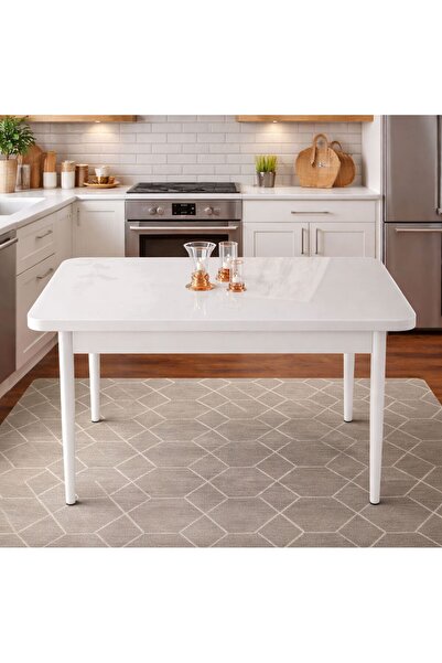 SİNAN ANDAÇ MASA SANDALYE BEYAZ MASA 70X110